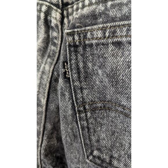 1980’s Vtg Levi’s 718 Black Tab Student Fit Straight Leg Jeans 28x28 Acid Wash W - Picture 4 of 11